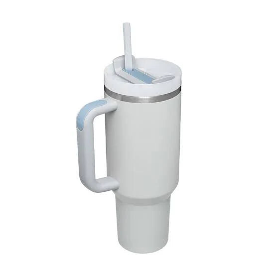 Insulated Tumbler With Handle Straw 40oz Stainless