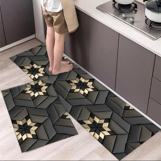 Medium Size Anti Slip Water Absorbent Runner With Mat (FREE DELIVERY😍)